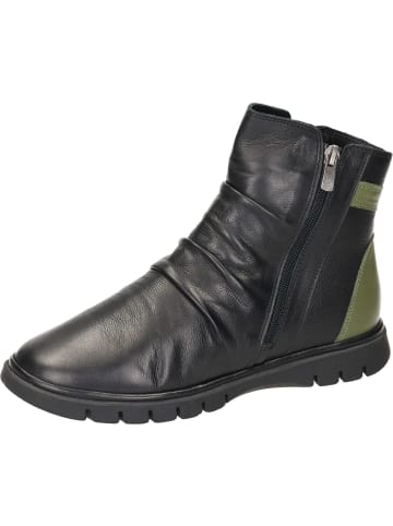 manitu Freizeit Stiefeletten in schwarz/khaki