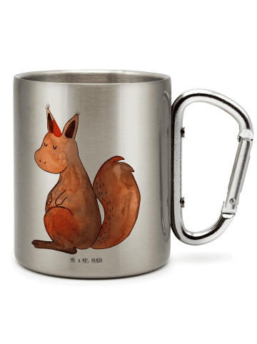 Mr. & Mrs. Panda Becher Einhorn Glauben ohne Spruch in Silber