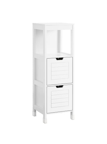 SoBuy Toilettenkabinett in Mattweiß - (W) 30 x (H) 90 x (L) 30 cm