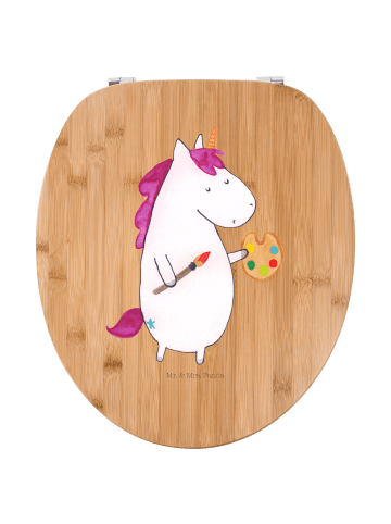 Mr. & Mrs. Panda Toilettendeckel Einhorn Künstler ohne Spruch in Braun