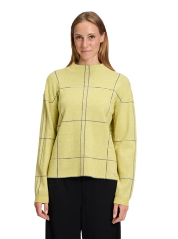 Betty Barclay Strickpullover kariert in Patch Green/Grey
