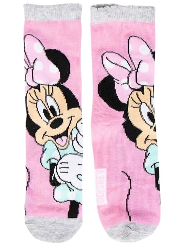 Cerda 4er - Pack Kindersocken Disney Minnie Mouse Geschenkset mit Spardose  in Rosa