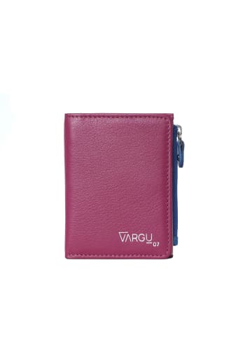 VARGU Echtleder Geldbörse SINE 1 in cranberry - mauve