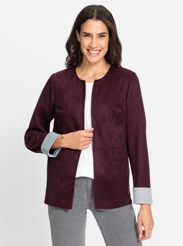 WITT WEIDEN Lederimitat-Blazer in burgund