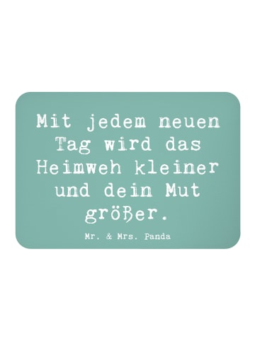 Mr. & Mrs. Panda Magnet Spruch Heimweh überwinden Mut mit Spruch in Meeresbrise