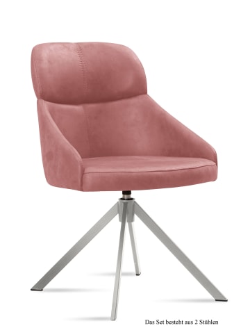 58 aufm Kessel ESSZIMMERSTUHL drehbar (2er-Set) Deeanne 52x82x63 Edelstahl/Olivgrün