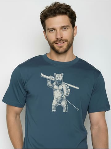 GreenBomb Fusion Ski Bear in Blue Pine
