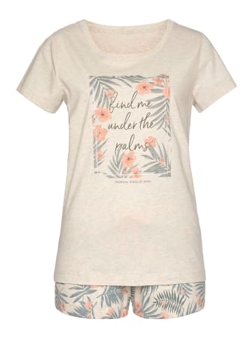 LASCANA Shorty in sand-bedruckt