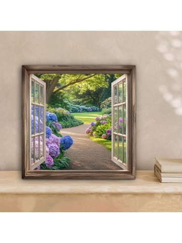 MuchoWow Leinwand Bilder Pastellblau