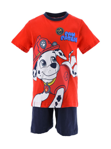 Paw Patrol 2tlg. Outfit: Schlafanzug Marshall Pyjama in Rot