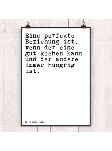 Mr. & Mrs. Panda Bild Eine perfekte Beziehung ist,... mit Spruch in Weiß
