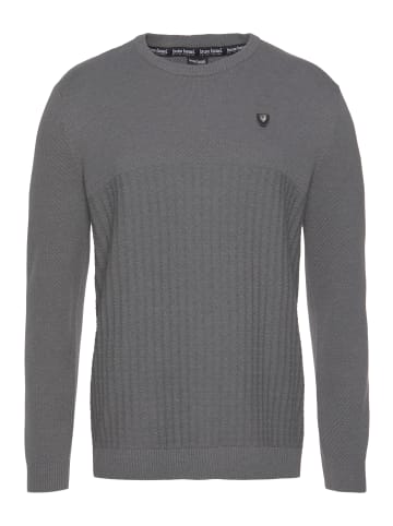 Bruno Banani Strickpullover in grau-meliert