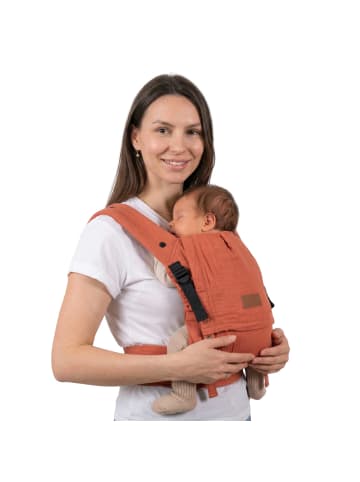 Schmusewolke Aurora Terracotta - Babytrage aus Musselin