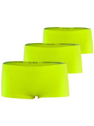 Yenita® Seamless Pantys 3er Set, Microfaser in neon gelb