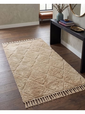 Beliani Kurzflor SANLIURFA in Beige - (W) 80 x (H) 1.4 x (L) 150 cm