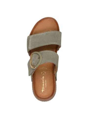 Tamaris WIDE FIT Pantolette in SAGE SUEDE