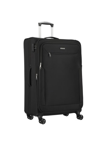 D&N Travel Line 6874 4-Rollen Trolley 76 cm schwarz