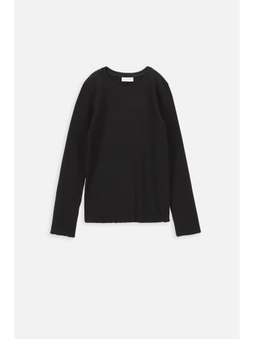Coccodrillo Langärmeliges T-shirt in schwarz