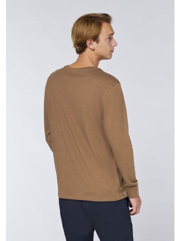 Navigator Langarmshirt in Braun