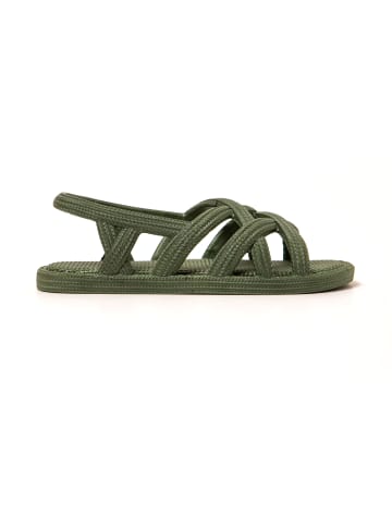 Brasileras Sandalen "Ankara" in Militärgrün
