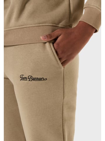 Tom Barron Freizeitanzug Oversize Half Zipper Relaxed Tracksuit With Polo Crew in BRAUN