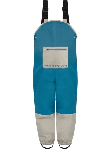 Normani Outdoor Sports Kinder Regenhose mit Hosenträgern in Navy