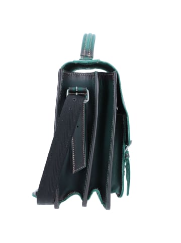 Greenburry Aktentasche Leder 39 cm dark green