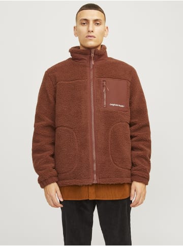 Jack & Jones Teddyfell Jacke in Brandy Brown