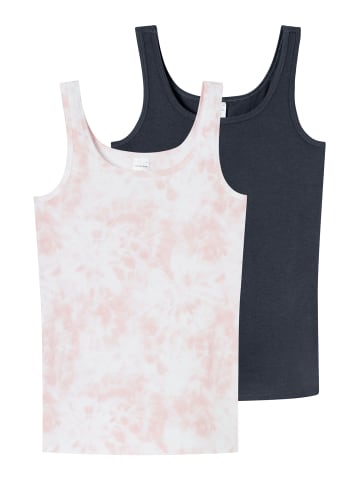 Schiesser Unterhemd 955 in graphit, rosa