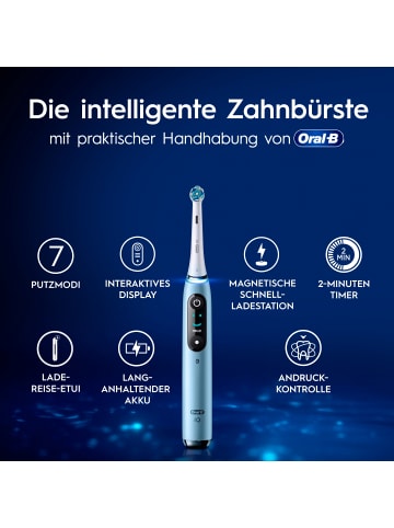 Oral-B Elektrische Zahnbürste "iO Series 9 + Lade-Reiseetui & Tasche" in Blau