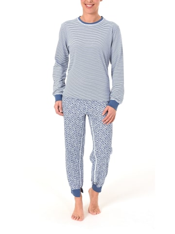 NORMANN Pflegeoverall langarm Reissverschluss - 35945 in blau