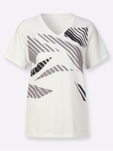 Sieh an! Freizeitshirt in ecru-bedruckt