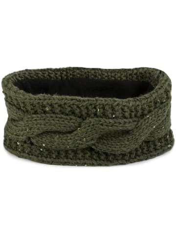 styleBREAKER Strick Stirnband in Oliv