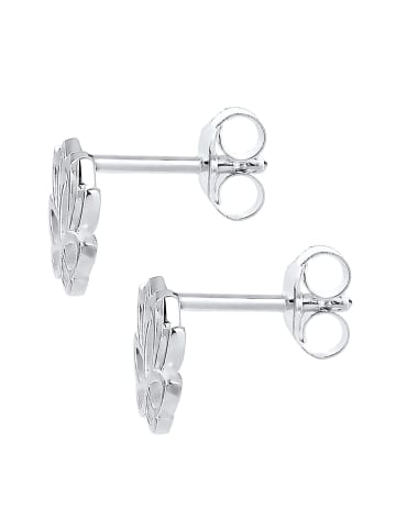 Elli Ohrringe 925 Sterling Silber Blume, Lotusblume in Silber