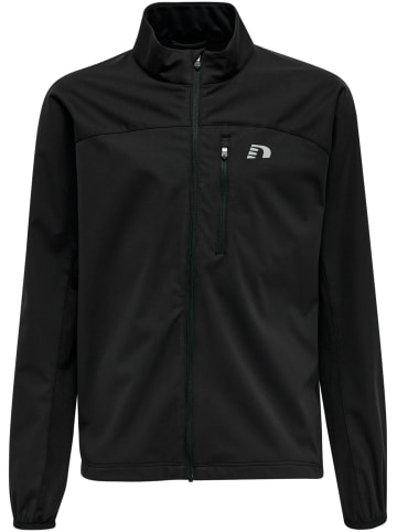 Newline Reißverschluss Jacke Reflektierend Logo Kids Core Kinder in BLACK