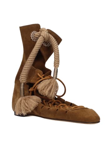 Isabel Marant Braun Leder Knöchel Stiefel