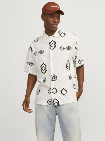 Jack & Jones Hawaii-Hemd in Buttercream