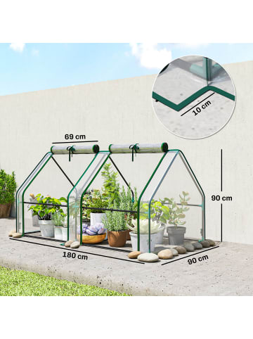 Outsunny Gewächshaus 180L x 90B x 90H cm Transparent