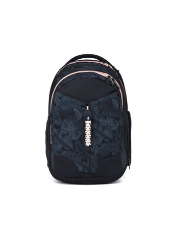 Satch Schulrucksack-Set MATCH "Midnight Jungle" 4-tlg. in Schwarz