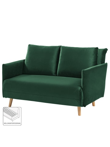 home24 Schlafsofa Lobau II in Dunkelgrün