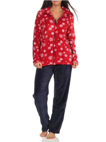 NORMANN Hausanzug Coralfleece - 51028 in rot