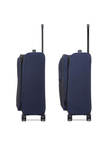 Roncato Metropolitan 4 Rollen Trolley 66 cm mit Dehnfalte in blue