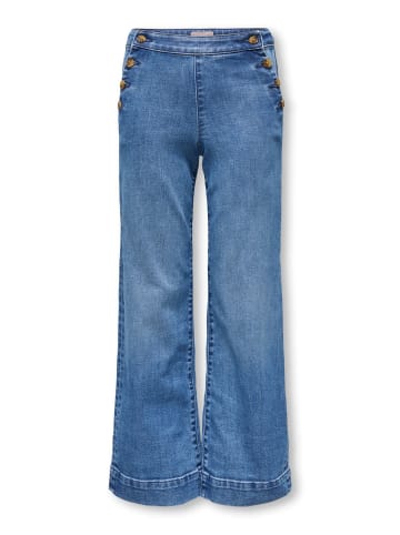 KIDS ONLY Jeans mit weitem Bein in Medium Blue Denim