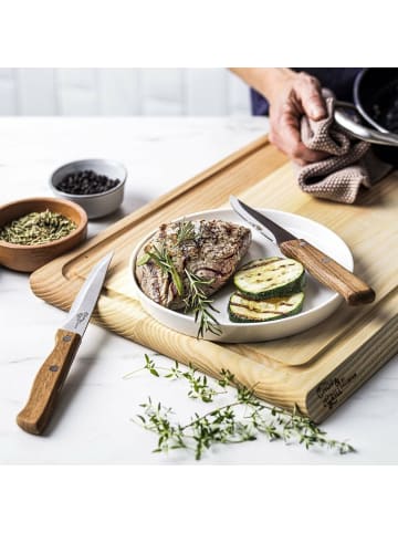 COFI 1453 Hochwertiges Steakmesser-Set – 2er Set für Perfekte Schnitte in Braun