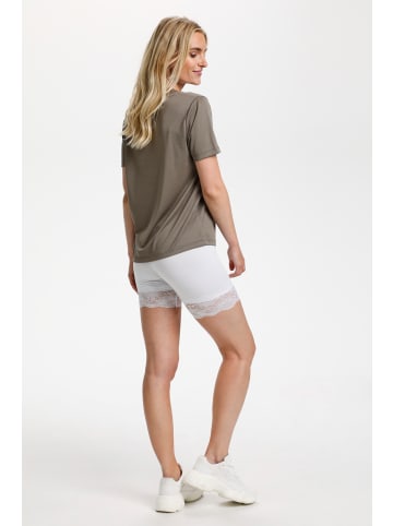 Cream Shorts Matilda Slim fit in Optical white
