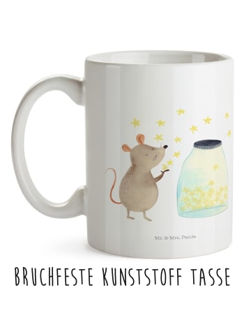 Mr. & Mrs. Panda Kindertasse Maus Sterne ohne Spruch in Weiß