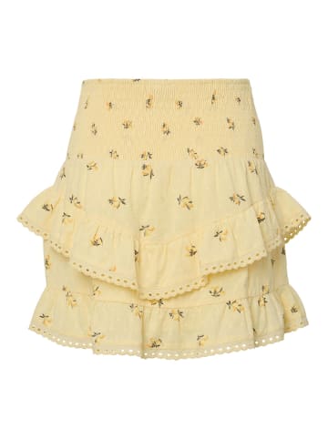 Pieces Minirock in Pale Banana