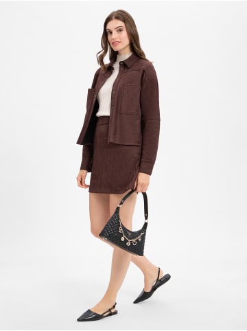 Marie Lund Hemdbluse in mocca