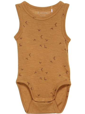 Fixoni Kinder Kurzarmbody "Body NS" in Braun