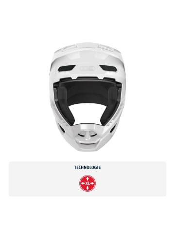 ABUS Fahrradhelm HiDrop in shiny white